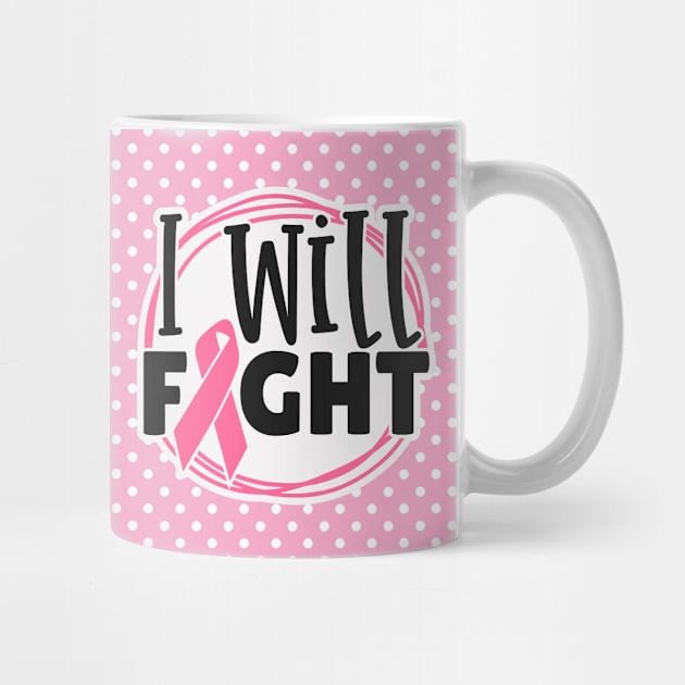 Cancer Awareness - I will FIGHT by Peter the T-Shirt Dude